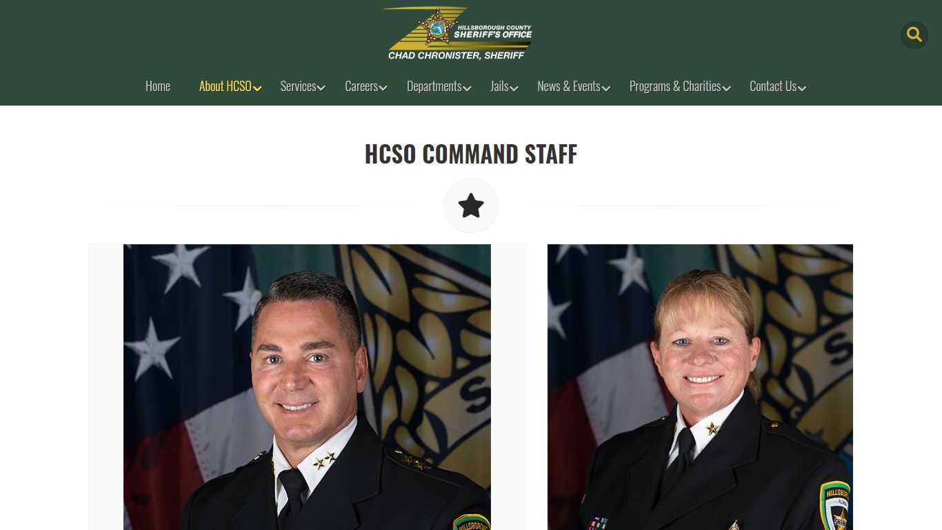 Command Staff | HCSO, Tampa FL - Hillsborough County Sheriff's Office